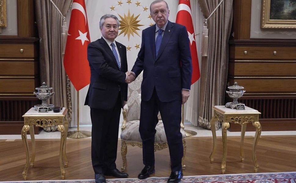 Cumhurbaşkanı Erdoğan, Kırgızistan Dışişleri Bakanı Kulubayev'i kabul etti