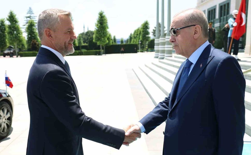 Cumhurbaşkanı Erdoğan, Slovakya Cumhurbaşkanı Pellegrini ile görüştü
