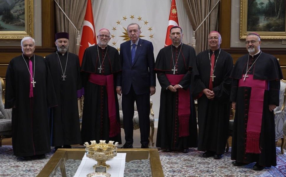 Cumhurbaşkanı Erdoğan, Türkiye Katolik Episkoposlar heyetini kabul etti
