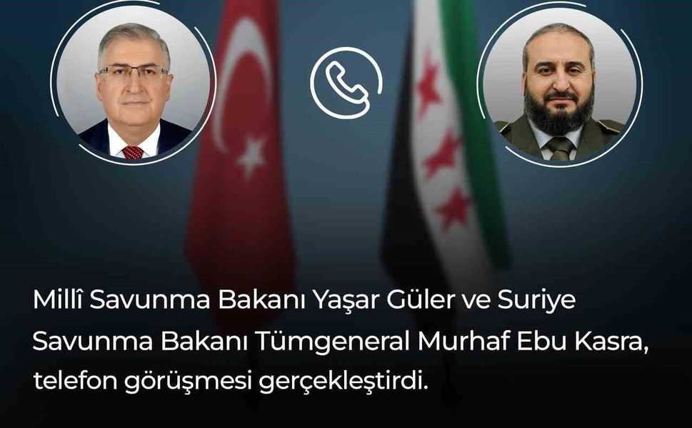 Bakan Güler, Suriyeli mevkidaşı Ebu Kasra ile görüştü