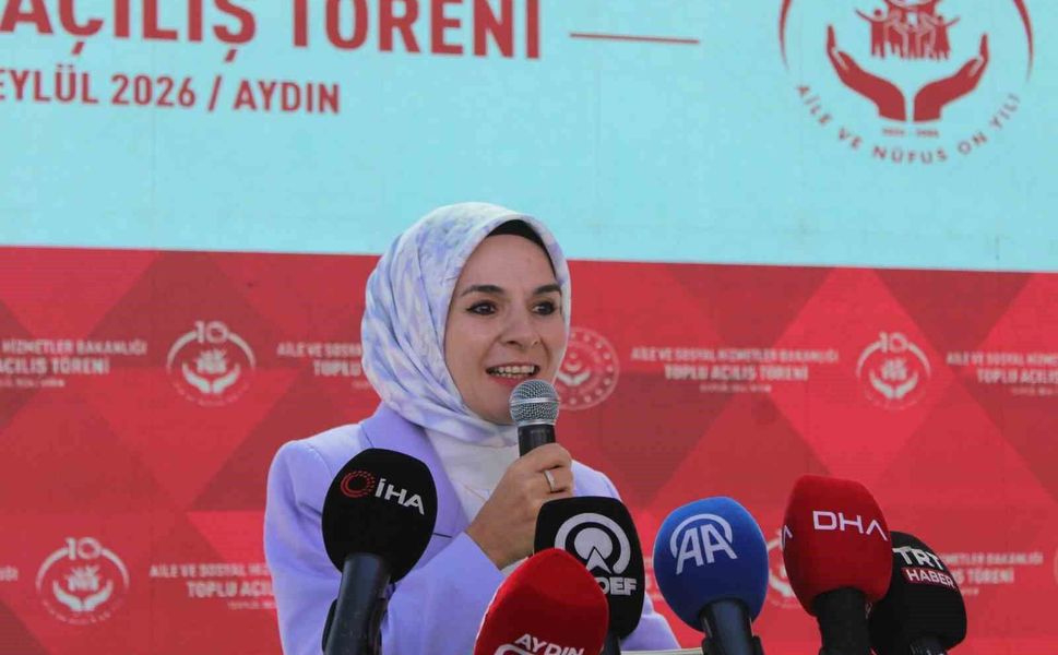 Aile ve Sosyal Hizmetler Bakanı Göktaş Aydın'da 4 merkezin açılışını yaptı