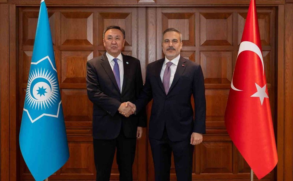 Bakan Fidan, Türk Devletleri Teşkilatı Genel Sekreteri Ömüraliyev ile görüştü