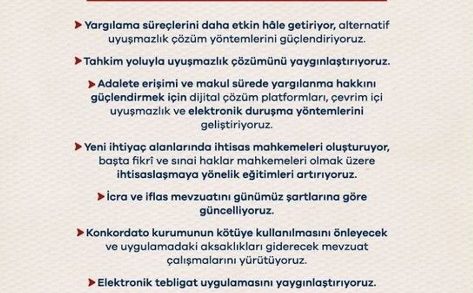 Bakan Gürlek: 'Adalete erişimi kolaylaştıracak reformlarımızı kararlılıkla sürdüreceğiz'