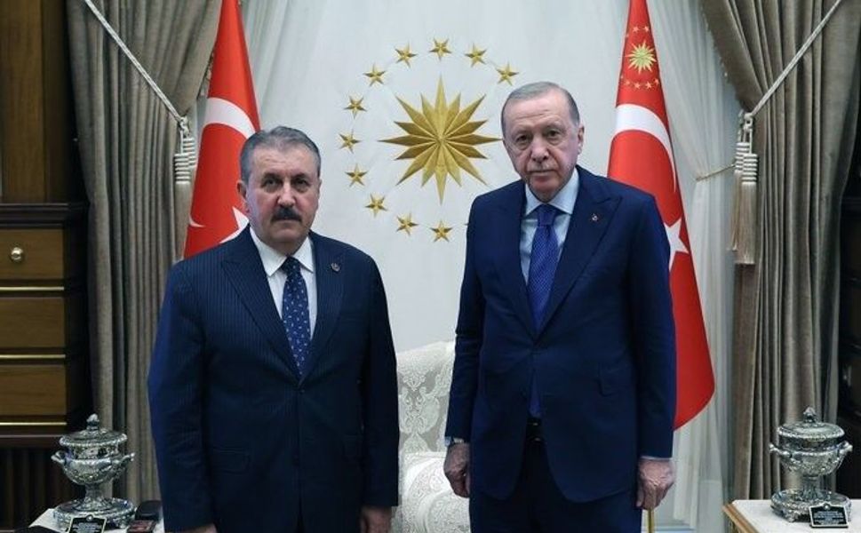 Cumhurbaşkanı Erdoğan, BBP Genel Başkanı Destici'yi kabul etti