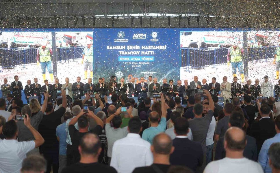 Samsun Şehir Hastanesi Tramvay Hattı'nın temeli atıldı