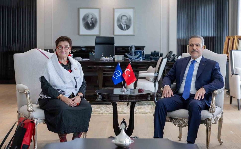 Bakan Fidan, Avrupa Konseyi Meclis Başkanı Bayr'ı kabul etti