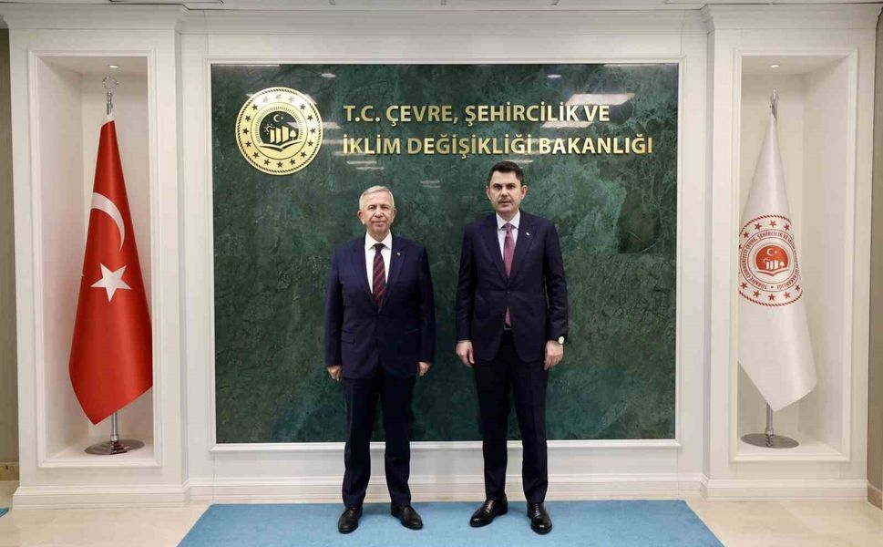 Bakan Kurum Mansur Yavaş'ı kabul etti
