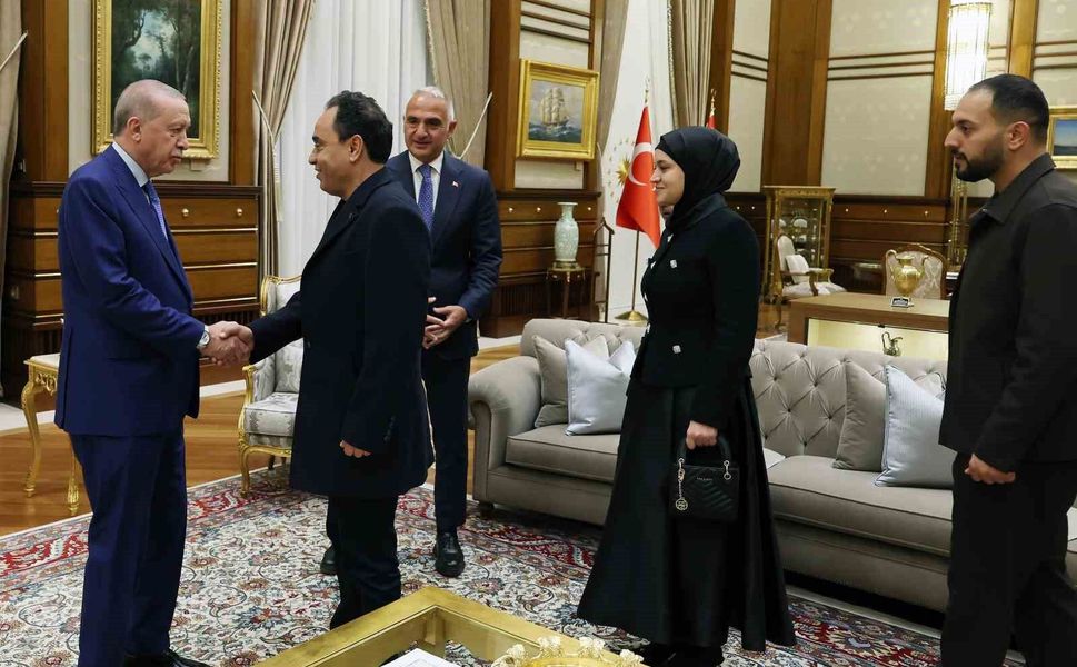 Cumhurbaşkanı Erdoğan, Filistinli Hind Rajab'ın ailesini kabul etti