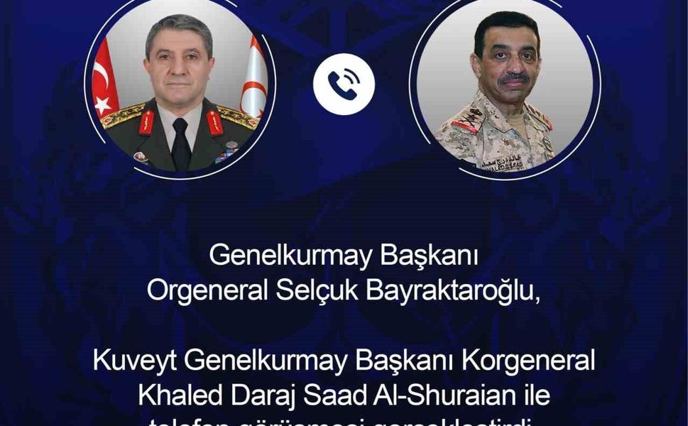Genelkurmay Başkanı Bayraktaroğlu, Kuveyt Genelkurmay Başkanı Al-Shuraian ile telefonda görüştü
