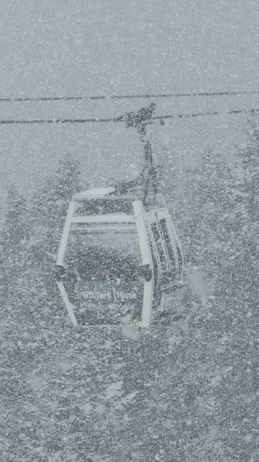 Bursa'da Nisan sürprizi: Uludağ'da kar yağışı etkili oldu