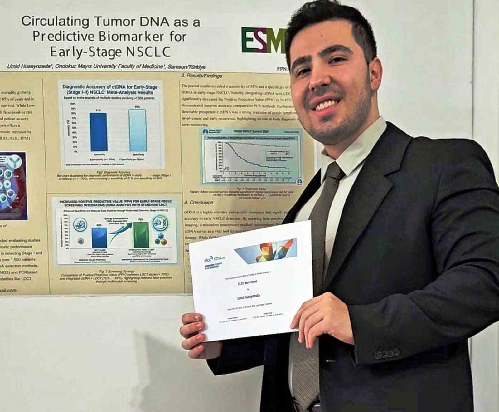 OMÜ'lü tıp öğrencisinden büyük başarı