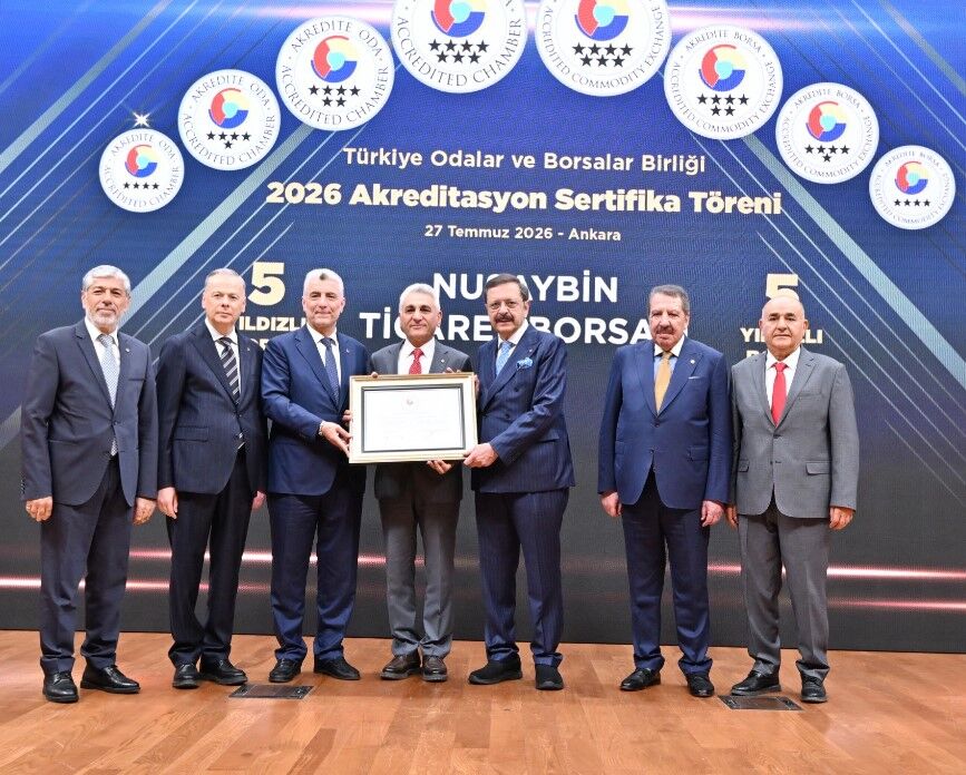 Nusaybin Ticaret Borsası 5 Yıldızlı Akredite Borsa Unvanını Yeniden Aldı