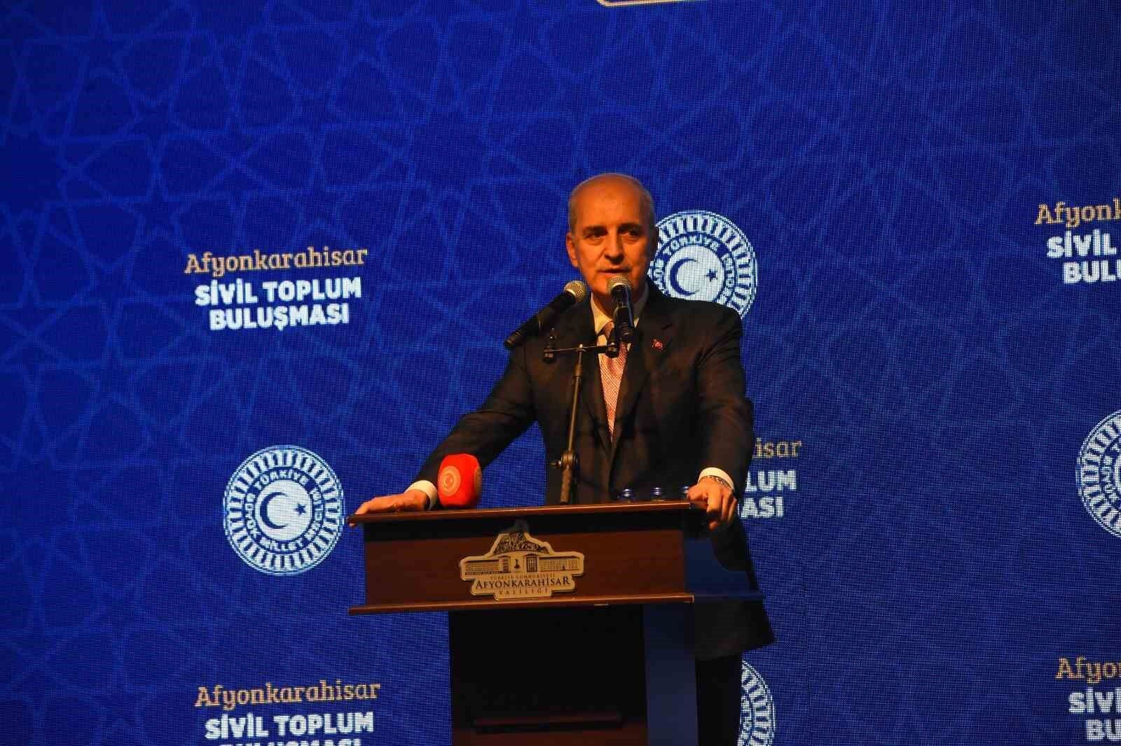 TBMM Başkanı Kurtulmuş: 'İsrail sadece Türkiye'den çekiniyor ve Türkiye'nin bölgesinde oluşturacağı barış ve kardeşlik ikliminden çekiniyor'
