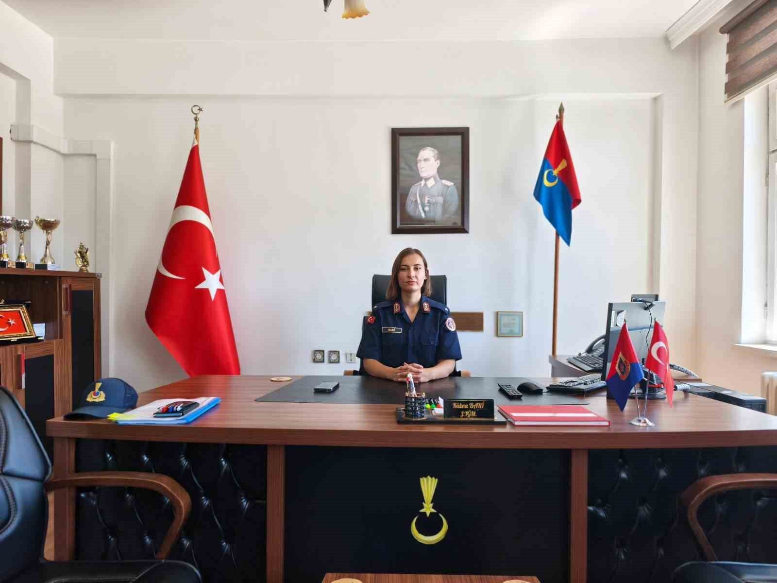 Tokat'ta ilk kez bir kadın ilçe jandarma komutanlığı görevine atandı