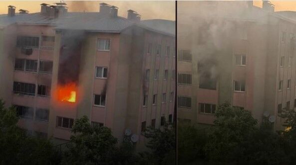 16 Daireli Apartmanda Korku Dolu Anlar! Mahsur Kalanlar Kurtarıldı