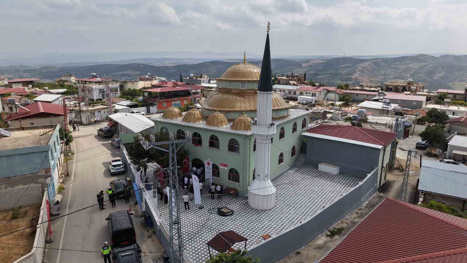 Asrın felaketinin ardından Hatay'da inşa edilen 135'inci cami ibadete açıldı