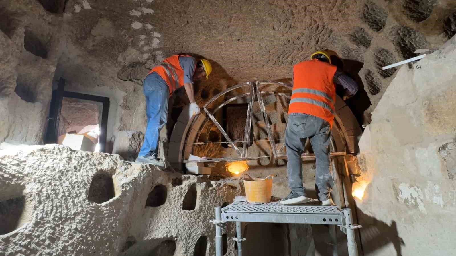 Kapadokya'da 7 peri bacasının korunması için çalışma yapıldı