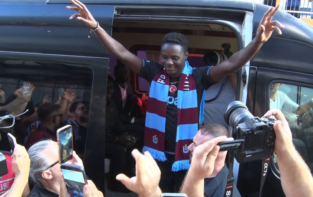 Trabzonspor'un yeni transferi Franculino Dju, Trabzon'a geldi