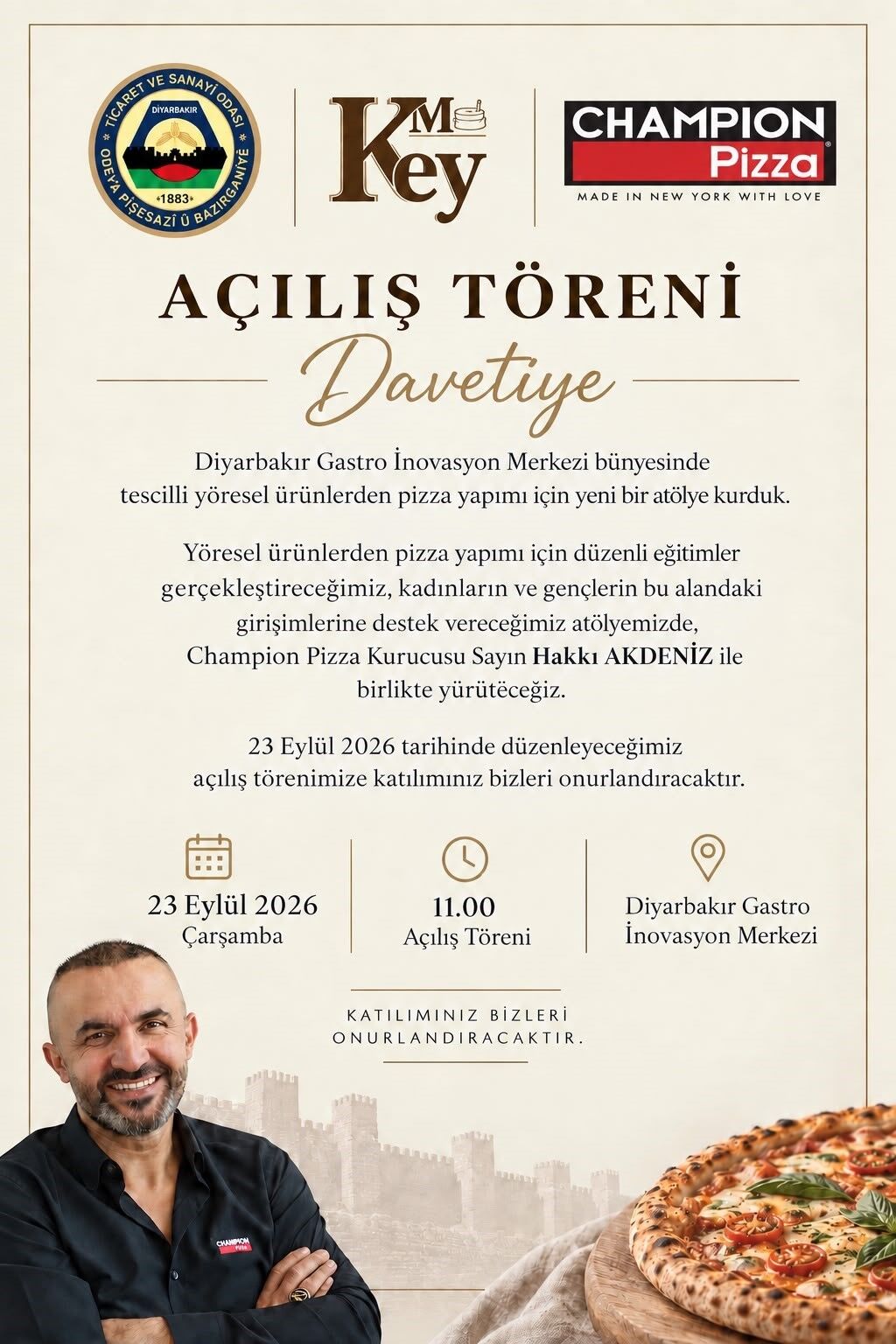 Yöresel Ürünlerle Pizza Yapım Atölyesi hizmete açılıyor