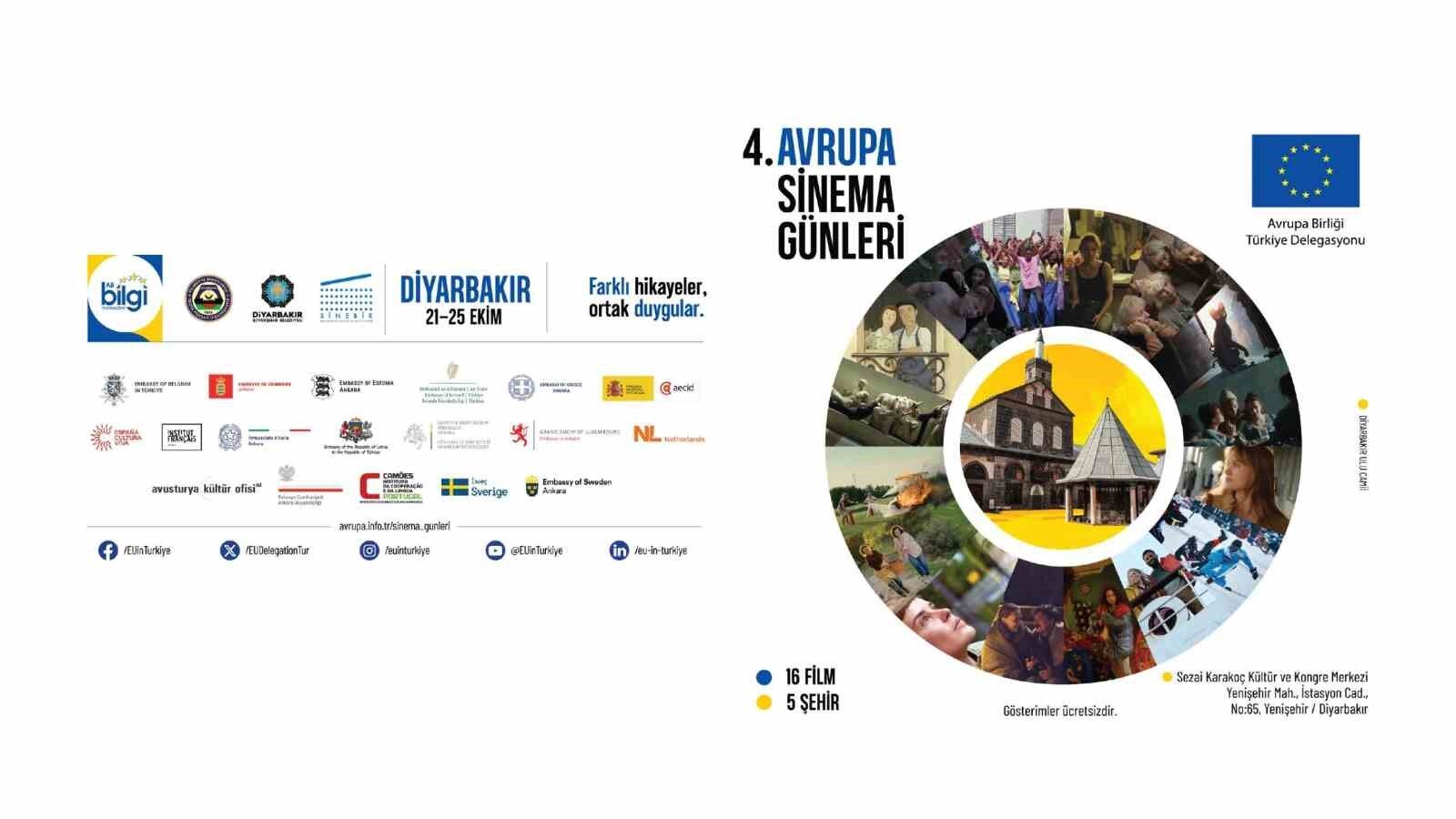 Diyarbakır'da 4. Avrupa Sinema Günleri başlıyor
