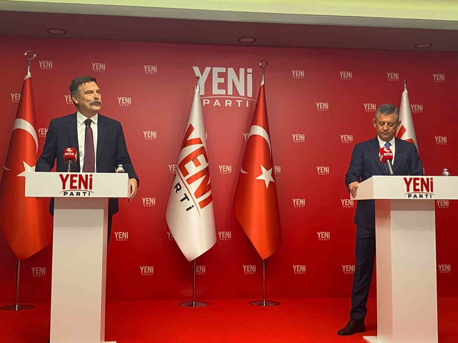 YENİ Parti Başkanı Özel: 'Girdiğim ilk seçimden birinci parti çıkmazsam görevi bırakacağım'